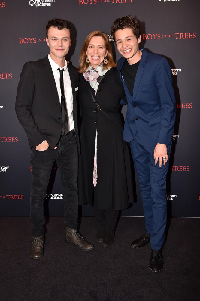 Justin Holborow, Kerry Armstrong and Toby Wallace