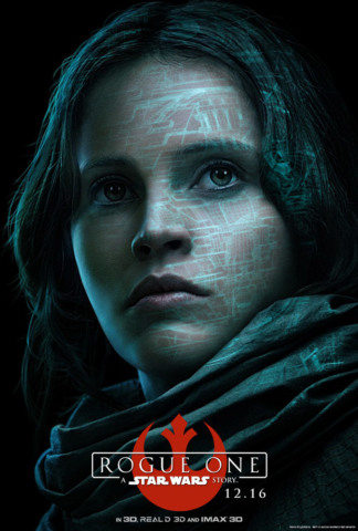 Felicity Jones	as Jyn Erso