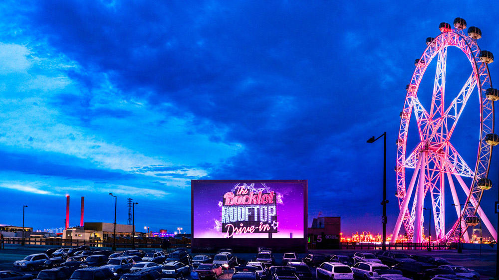 melbourne docklands rooftop cinema